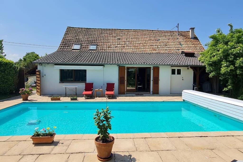 Alteckendorf Alsace Bas-Rhin Logis Independant Avec Piscine Privee 아파트 외부 사진
